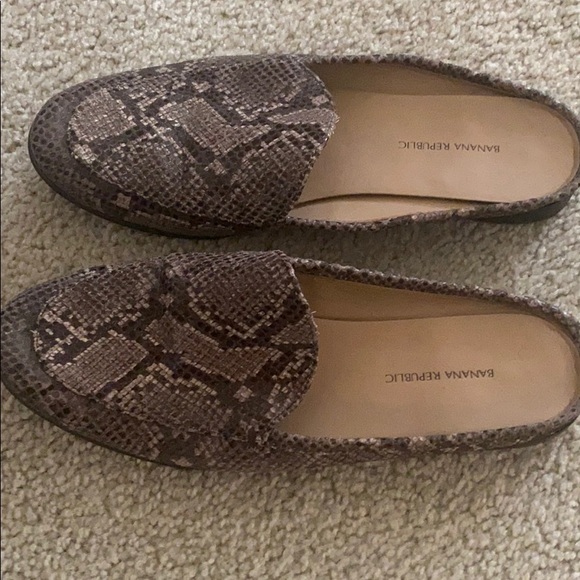 Snakeskin print sling back Slide - Picture 2 of 3